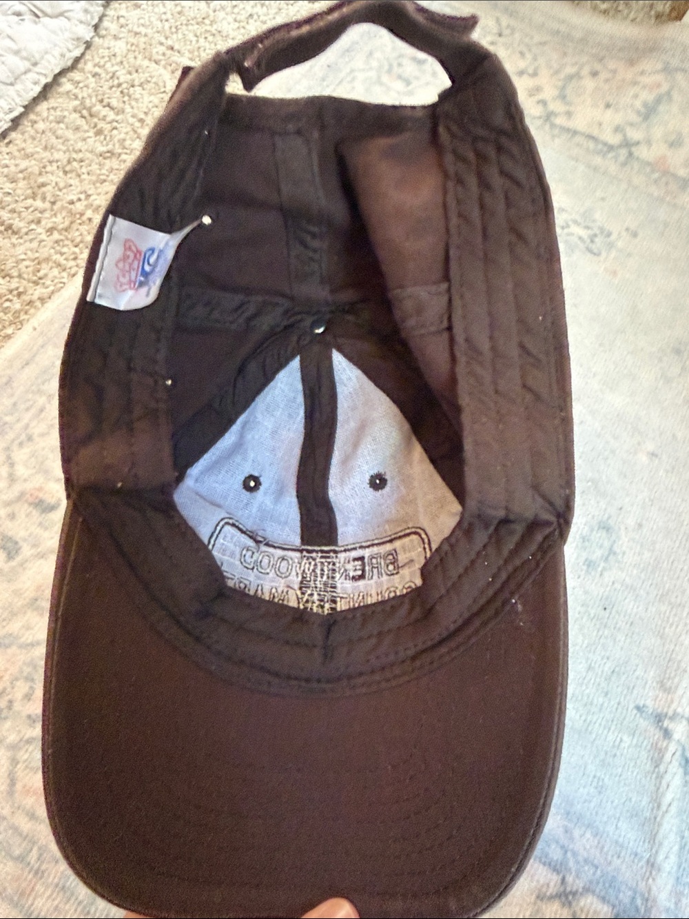 Brentwood Country Mart Brown Patch Baseball Cap - Picture 4 of 5
